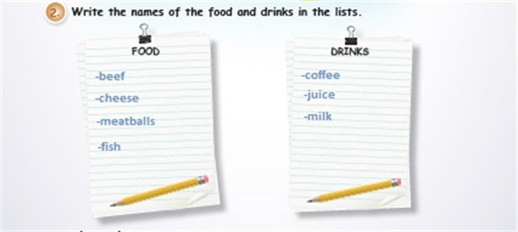 4. Sınıf Meb Yayınları İngilizce Çalışma Kitabı (3.Kitap) Unti 10 Food and Drinks Cevaplari 2