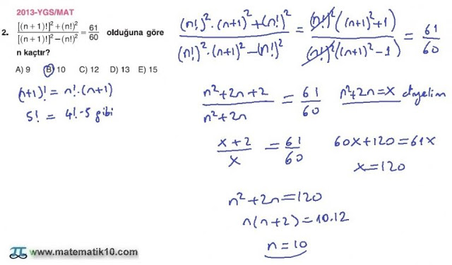 10. Sınıf Matematik Tuna Yayınları Ders Kitabı 50. Sayfa Çözümleri 