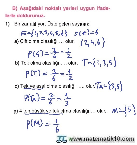 10. Sınıf Matematik Tuna Yayınları Ders Kitabı 67. Sayfa Çözümleri 